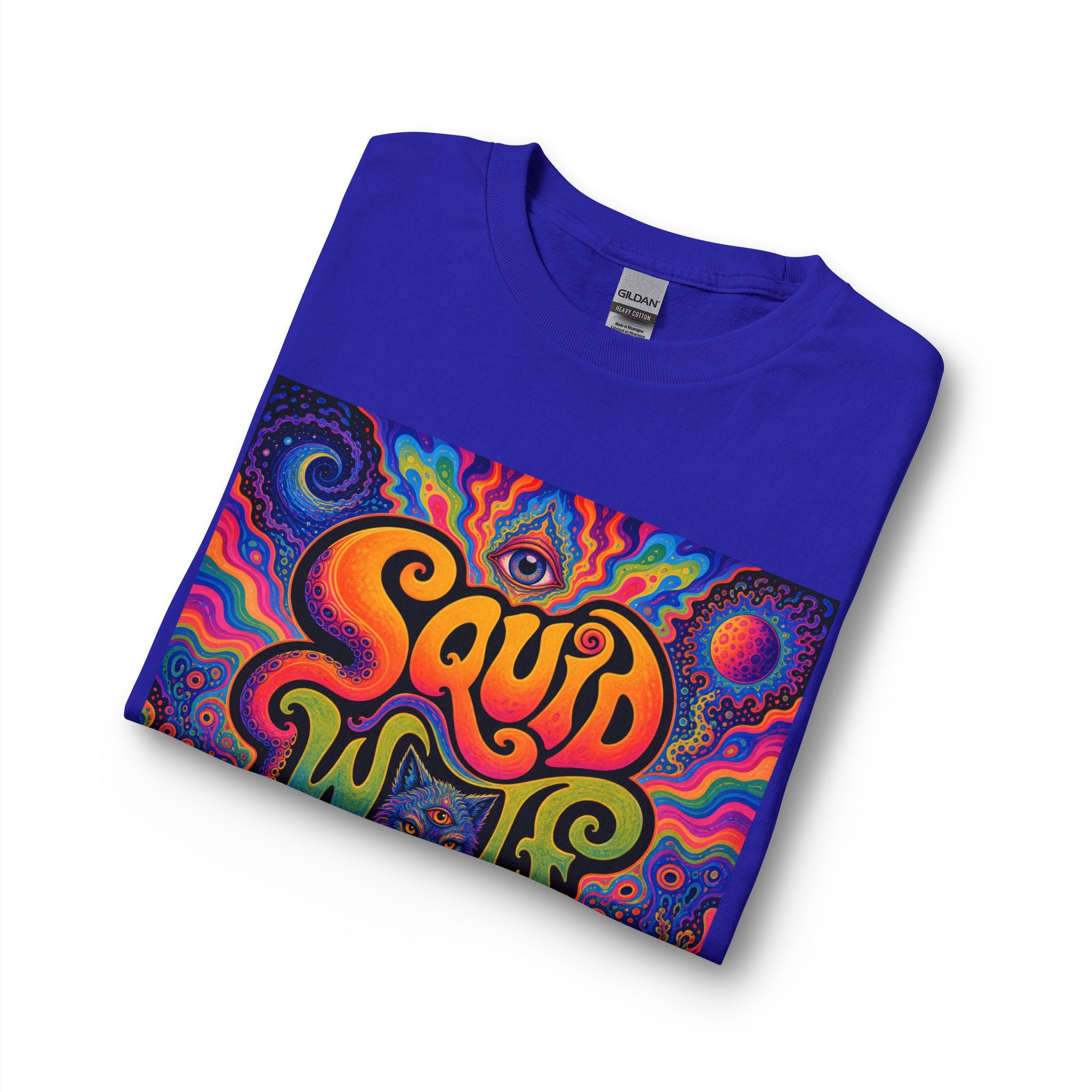 Psychedelic "Squid Wolf" Long Sleeve Shirt