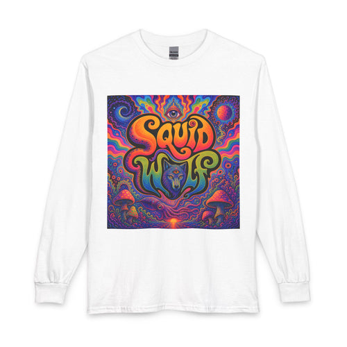Psychedelic "Squid Wolf" Long Sleeve Shirt
