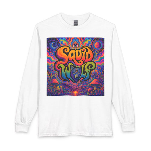 Psychedelic "Squid Wolf" Long Sleeve Shirt