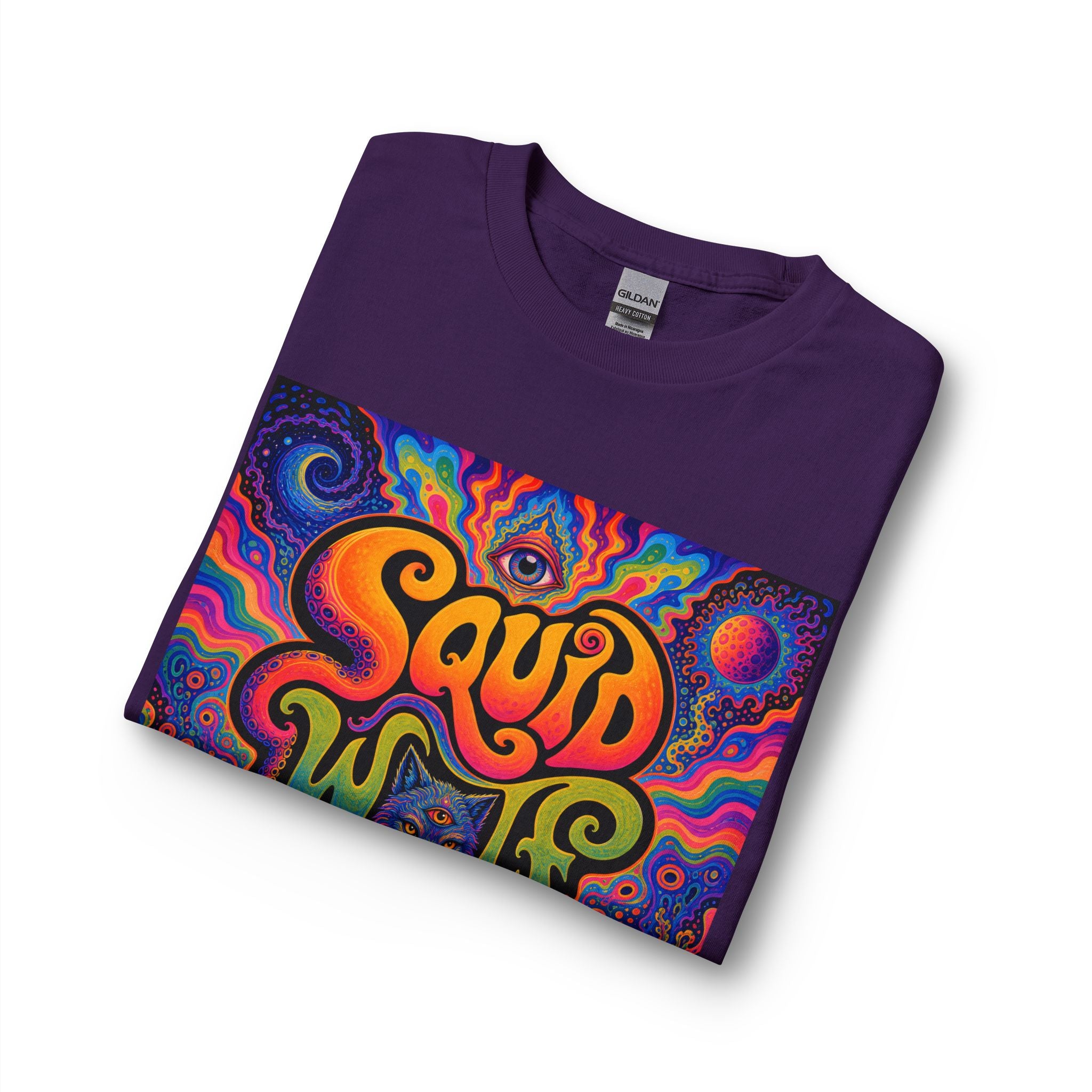 Psychedelic "Squid Wolf" Long Sleeve Shirt